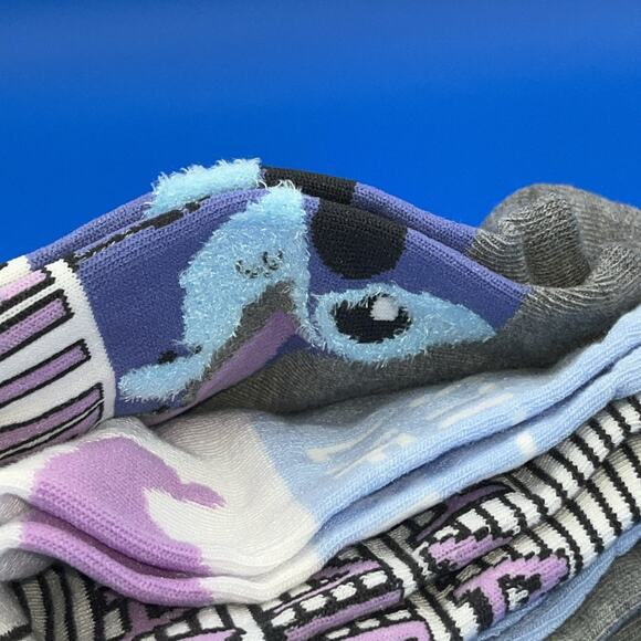 5pk Disney Lilo & Stitch No Show Socks Shoe Size 4-10 NWT - Picture 7 of 7